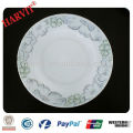 9" Round opal glass food plates